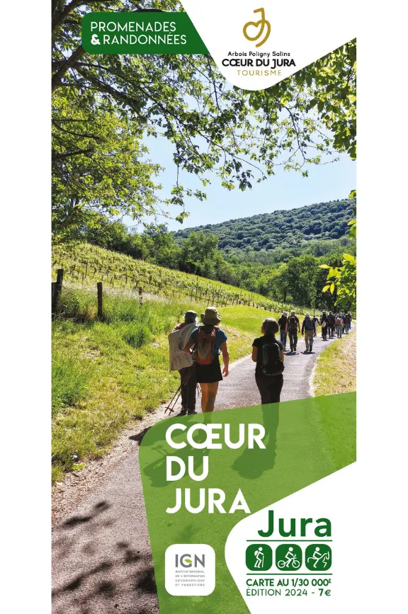 Cartoguide Poligny-Arbois-Salins Coeur du Jura 2024