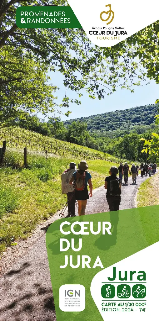 Cartoguide Poligny-Arbois-Salins Coeur du Jura 2024