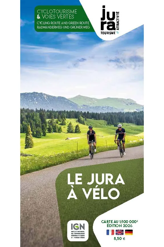 Cartoguide Le Jura à vélo 2026